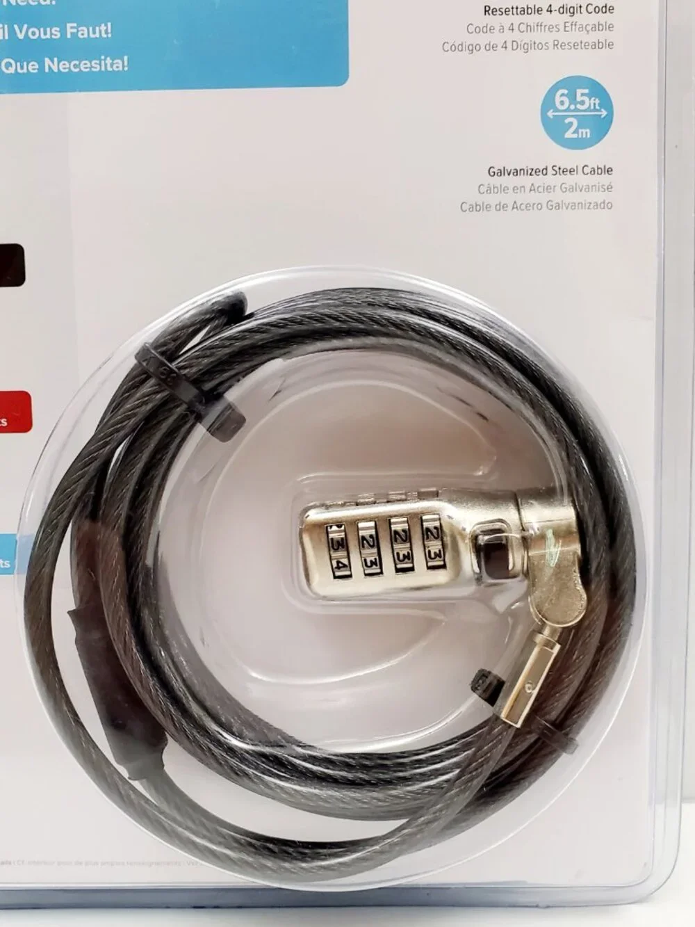 TARGUS Defcon Universal 3 in 1 Cable Security Lock Digit Code - Laptop Notebook
